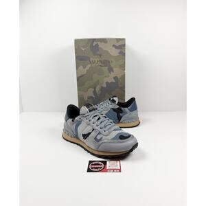 Size 42EU/9US - Valentino Rockrunner Camo Blue Sneakers💧 RETAIL $800!